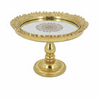 Schale DKD Home Decor 23,5 x 23,5 x 16,5 cm Spiegel Gold Harz