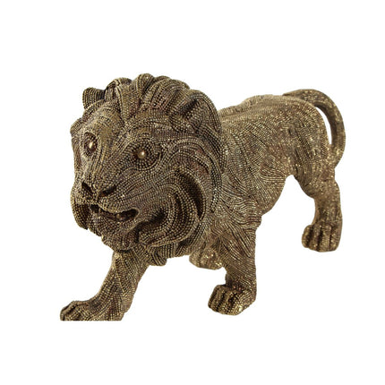 Deko-Figur DKD Home Decor 30 x 9,4 x 16,7 cm Gold Löwe Kolonial