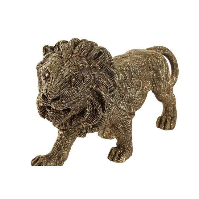 Deko-Figur DKD Home Decor 30 x 9,4 x 16,7 cm Gold Löwe Kolonial