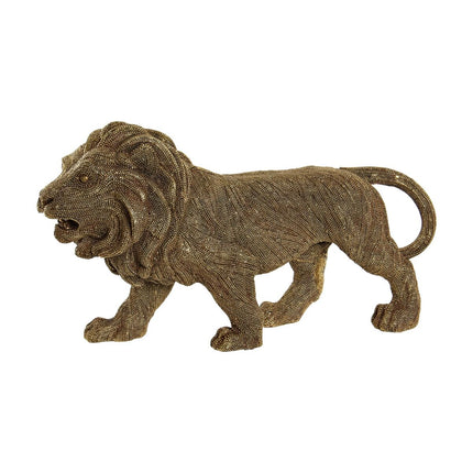 Deko-Figur DKD Home Decor 30 x 9,4 x 16,7 cm Gold Löwe Kolonial