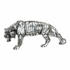 Deko-Figur DKD Home Decor 31 x 7,5 x 13,5 cm Tiger Silberfarben Kolonial