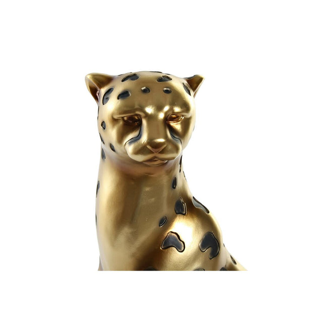 Deko-Figur DKD Home Decor 23,5 x 16 x 43 cm Gold Leopard Kolonial