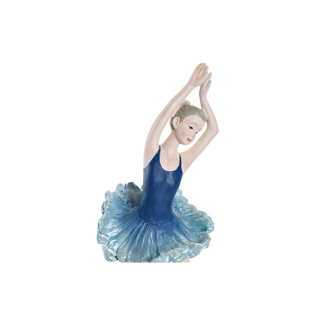 Deko-Figur DKD Home Decor Blau Ballett-Tänzerin Romantisch 11 x 6 x 23 cm