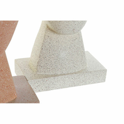 Deko-Figur DKD Home Decor 14,5 x 10,5 x 27,5 cm Gesicht Beige Terrakotta (2 Stück)