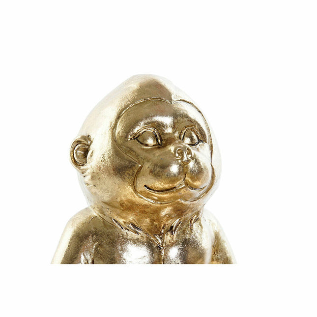 Deko-Figur DKD Home Decor 23 x 20,4 x 14,8 cm Gold Kolonial Pflanzenblatt