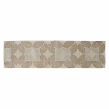 Teppich DKD Home Decor Beige Polyester Kreise (60 x 240 x 0.9 cm)