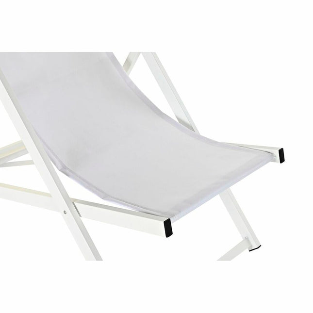 Solseng DKD Home Decor Polyester Aluminium Weiß