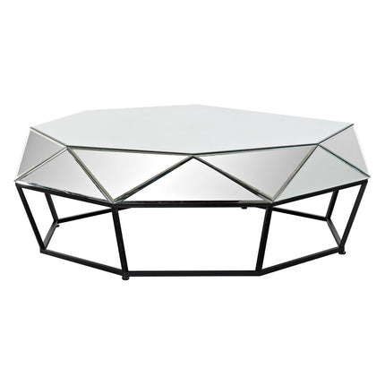 Couchtisch DKD Home Decor Spiegel Metall (100 x 100 x 35 cm)