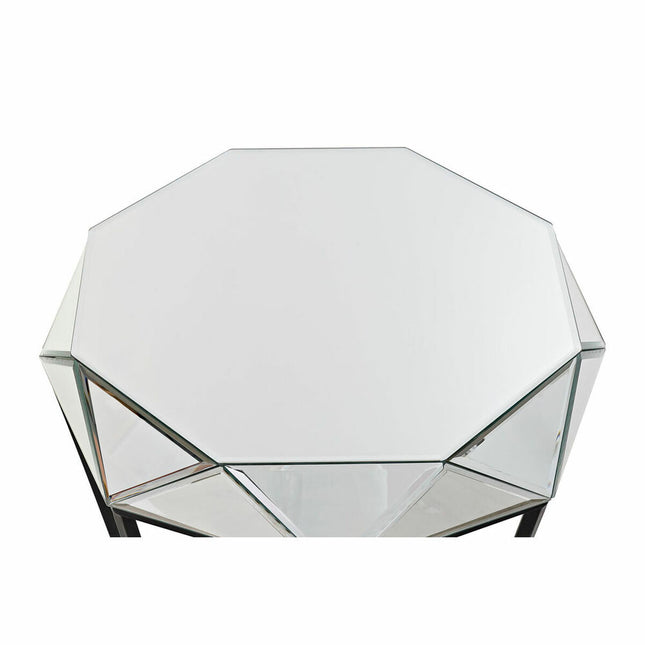 Beistelltisch DKD Home Decor Spiegel Schwarz Metall Moderne (50 x 50 x 55 cm)
