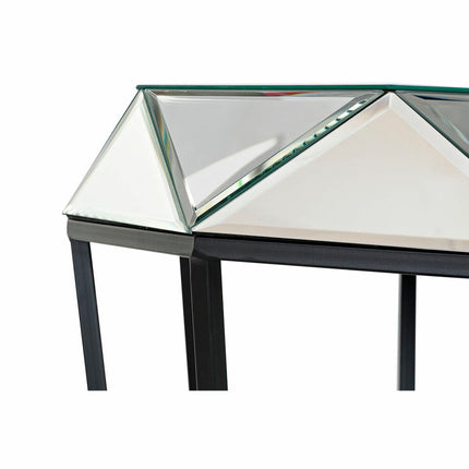 Beistelltisch DKD Home Decor Spiegel Schwarz Metall Moderne (50 x 50 x 55 cm)