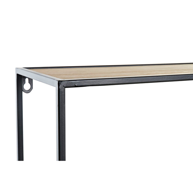 Regal DKD Home Decor natürlich Schwarz Metall 60 x 15 x 60 cm Holz MDF