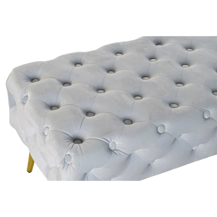 Hocker DKD Home Decor   Gold Metall Himmelsblau (120 x 45 x 40 cm)