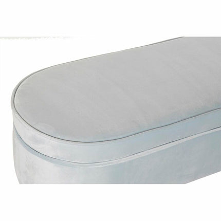 Barhocker DKD Home Decor   Schwarz Metall Polyester Himmelsblau (120 x 40 x 45 cm)