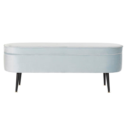 Barhocker DKD Home Decor   Schwarz Metall Polyester Himmelsblau (120 x 40 x 45 cm)