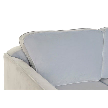 Sofa DKD Home Decor Blau Himmelsblau Holz Moderne Sixties 136 x 76 x 82 cm