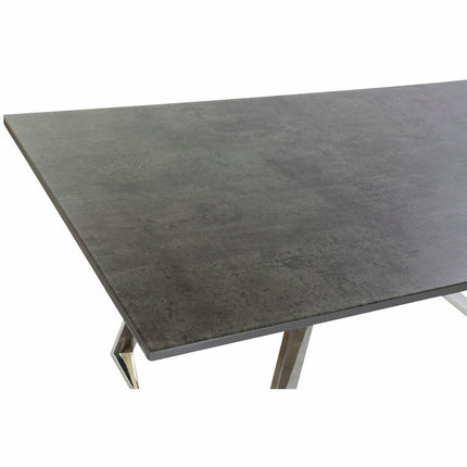 Esstisch DKD Home Decor Kristall Stahl Dunkelgrau (180 x 90 x 76 cm)