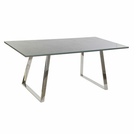 Esstisch DKD Home Decor Kristall Stahl Dunkelgrau (180 x 90 x 76 cm)