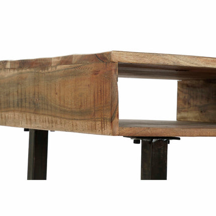 Beistelltisch DKD Home Decor 118 x 65 x 45 cm Schwarz Metall Braun Aluminium Mango-Holz