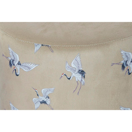 Fußstütze DKD Home Decor 32 x 32 x 38 cm Grau Gold Metall Fugl Orientalisch Senf (2 Stück)