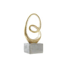 Deko-Figur DKD Home Decor Grau Gold 12 x 8 x 25 cm