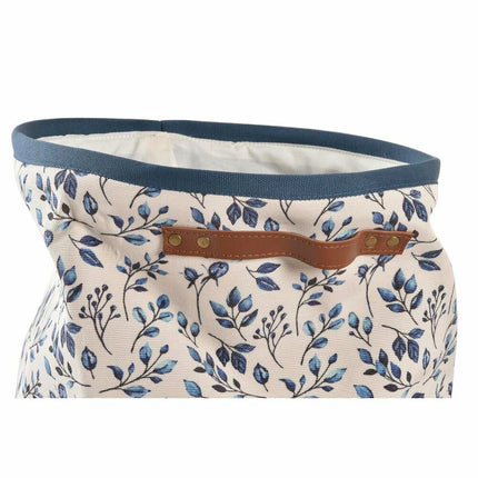 Korb für schmutzige Wäsche DKD Home Decor Blau Polyester (30 x 30 x 40 cm)