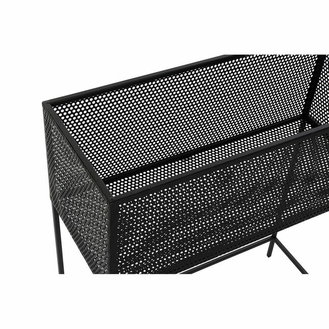 Blumentopf DKD Home Decor Schwarz Metall Loft (60 x 25 x 70 cm)