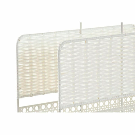 Zeitschriftenkorb DKD Home Decor natürlich Metall Weiß korb (36,5 x 15 x 41 cm)