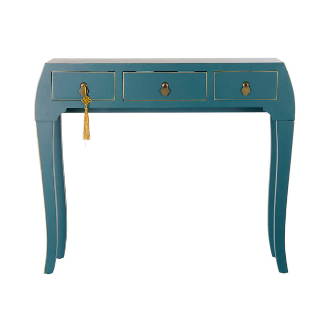Konsole DKD Home Decor Tanne Blau Holz MDF 96 x 26 x 80 cm