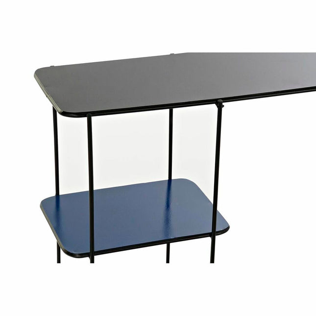 Regal DKD Home Decor Schwarz Metall Marineblau 2 Regale (50 x 16 x 60 cm)