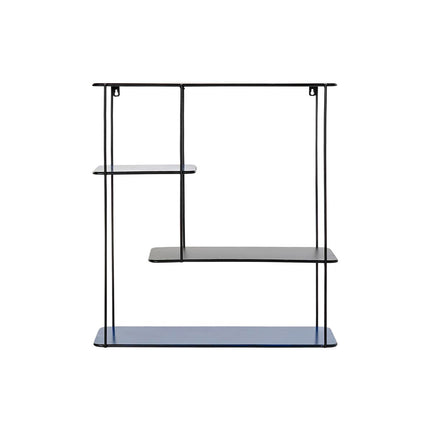 Regal DKD Home Decor Schwarz Metall Marineblau 2 Regale (50 x 16 x 60 cm)