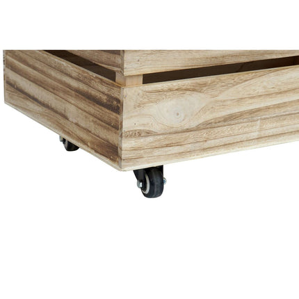 Fußstütze DKD Home Decor Beige natürlich Holz Loft 60 x 35 x 44 cm