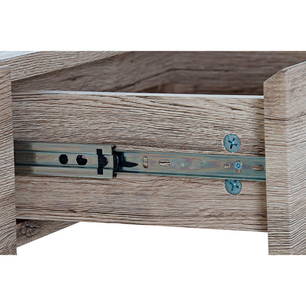 Konsole DKD Home Decor 110 x 40 x 75 cm natürlich Durchsichtig Verre trempé Holz MDF