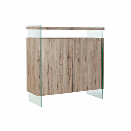 Anrichte DKD Home Decor natürlich MDF Verre trempé (120 x 44 x 120 cm)