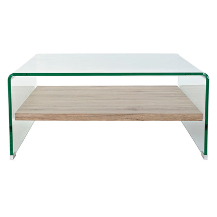 Tischdekoration DKD Home Decor Aluminium Verre trempé 80 x 80 x 35 cm Holz MDF
