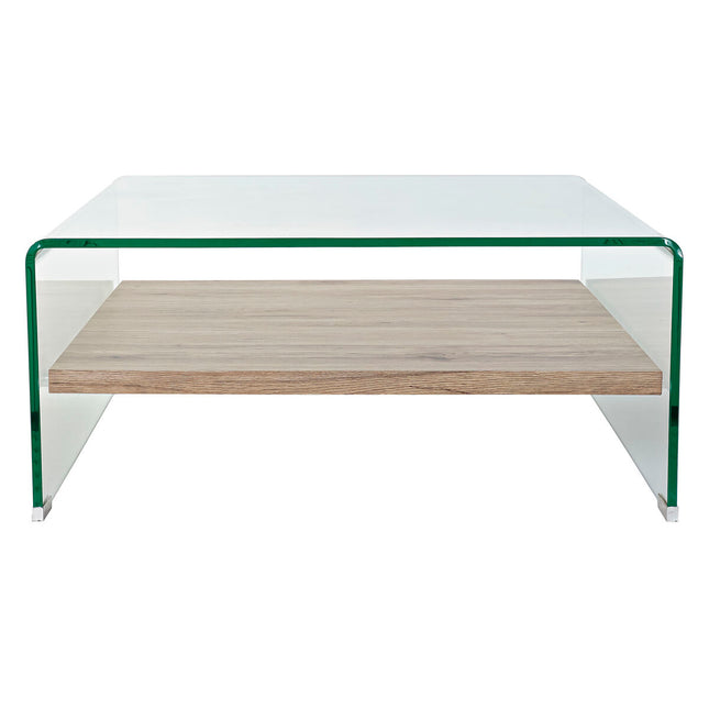 Tischdekoration DKD Home Decor Aluminium Verre trempé 80 x 80 x 35 cm Holz MDF