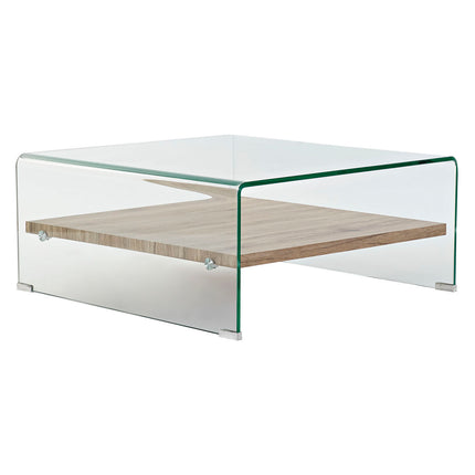 Tischdekoration DKD Home Decor Aluminium Verre trempé 80 x 80 x 35 cm Holz MDF
