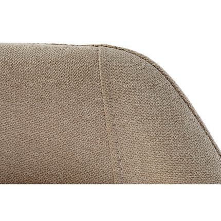 Sitz DKD Home Decor Schwarz Beige Metall Polyester (75 x 76 x 81 cm)