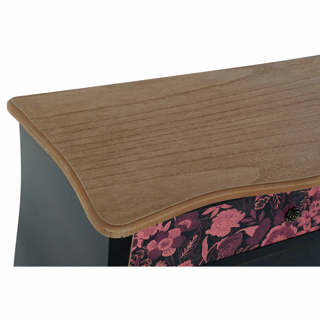 Anrichte DKD Home Decor Schwarz Rosa Braun MDF (76 x 39 x 75,5 cm)