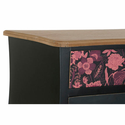 Anrichte DKD Home Decor Schwarz Rosa Braun MDF (76 x 39 x 75,5 cm)