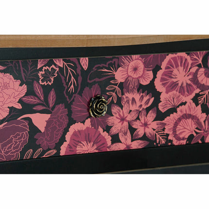 Anrichte DKD Home Decor Schwarz Rosa Braun MDF (76 x 39 x 75,5 cm)