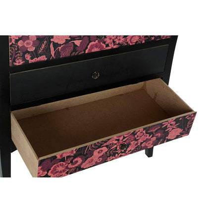 Anrichte DKD Home Decor Schwarz Rosa Braun MDF (76 x 39 x 75,5 cm)