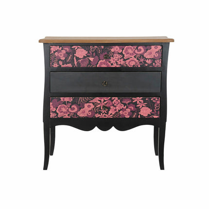 Anrichte DKD Home Decor Schwarz Rosa Braun MDF (76 x 39 x 75,5 cm)