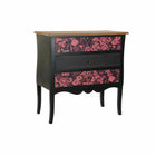 Anrichte DKD Home Decor Schwarz Rosa Braun MDF (76 x 39 x 75,5 cm)