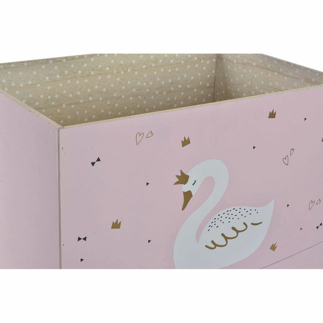 Dekorative Box DKD Home Decor Holz 39 x 26 x 31 cm Schwan