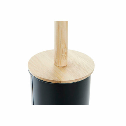 Toilettenbürste DKD Home Decor natürlich Schwarz Metall (10 x 10 x 38,5 cm)
