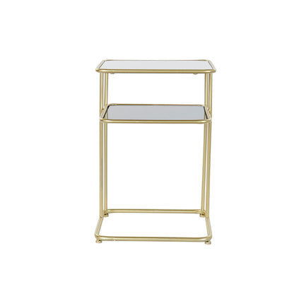 Beistelltisch DKD Home Decor Spiegel Kristall Gold Metall (40 x 31 x 61 cm)