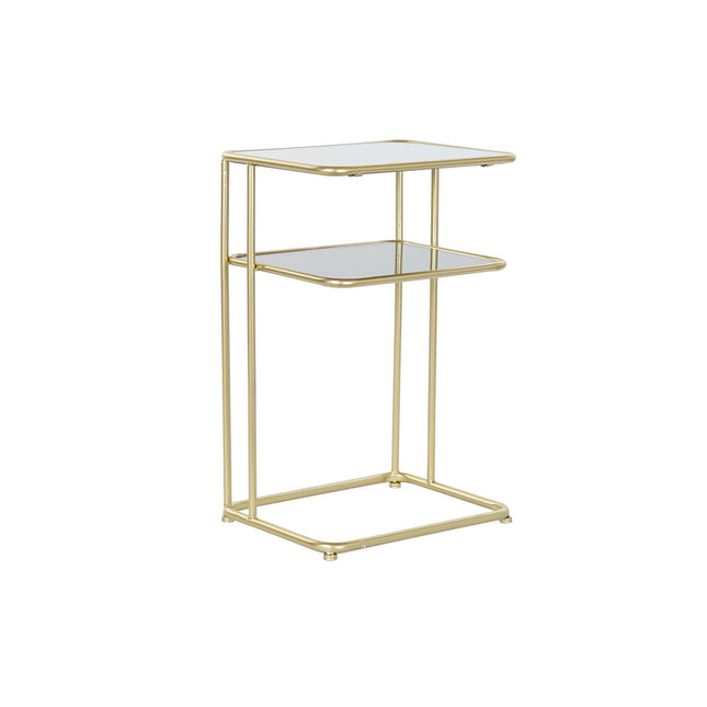 Beistelltisch DKD Home Decor Spiegel Kristall Gold Metall (40 x 31 x 61 cm)