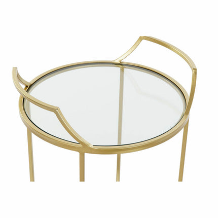 Tevogn DKD Home Decor Spiegel Kristall Gold Metall (42 x 40 x 78 cm)