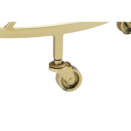 Tevogn DKD Home Decor Spiegel Kristall Gold Metall (42 x 40 x 78 cm)