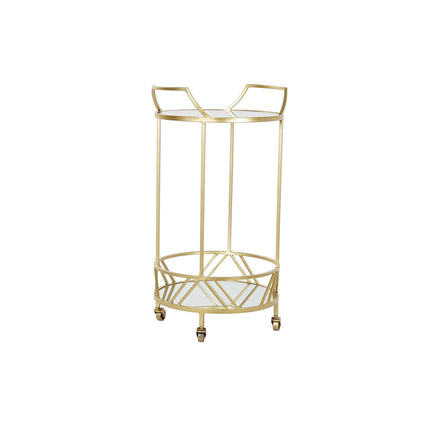 Tevogn DKD Home Decor Spiegel Kristall Gold Metall (42 x 40 x 78 cm)